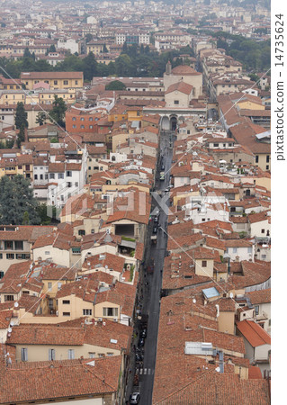 Florence cityscape with Via dei Servi Florence cityscape with Via dei Servi 14735624
