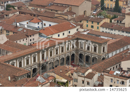 Florence roof tiles in Tuscany 14735625