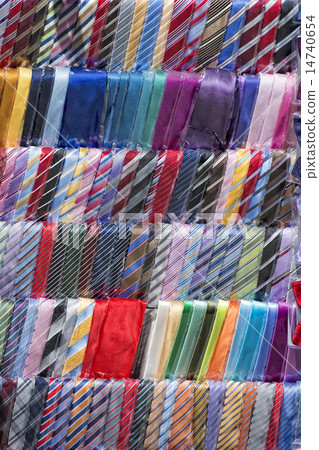 silk tie on display silk tie on display 14740654