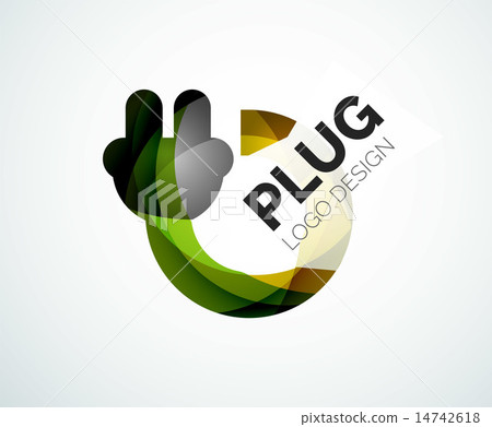 Abstract logo - plug icon 14742618