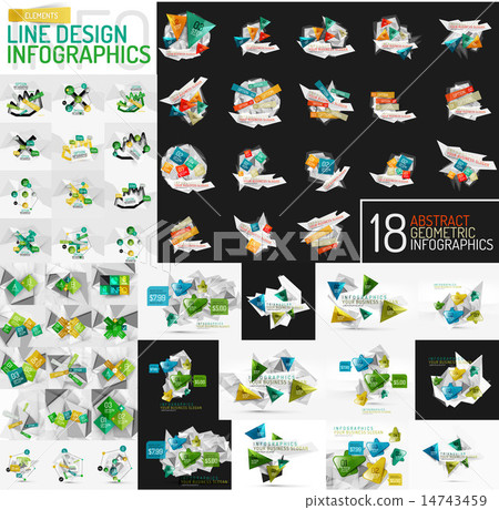 Vector mega set of modern business infographic templates Vector mega set of modern business infographic templates 14743459