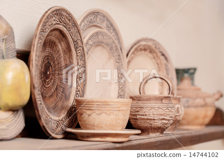 Range of clay pottery  14744102