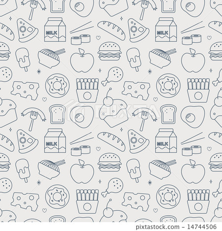 food line icon circle pattern set - Stock Illustration [14744506] - PIXTA