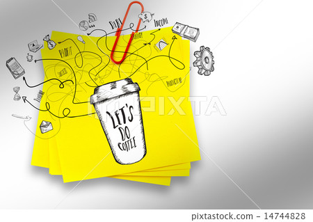 Composite image of business doodles Composite image of business doodles 14744828