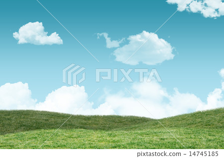 A green Field and sky 14745185