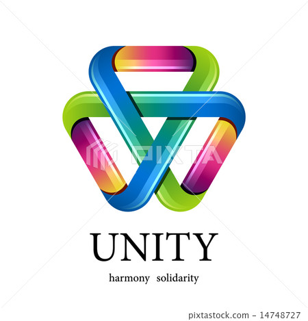 unity multicolor triangle icon unity multicolor triangle icon 14748727