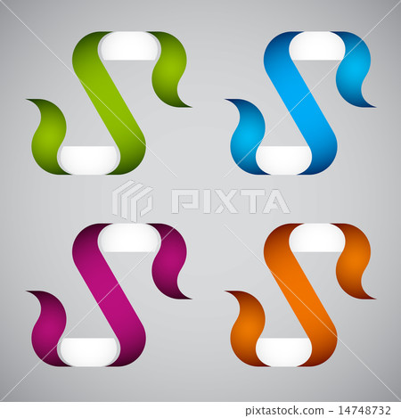 ornate letter S icons 14748732