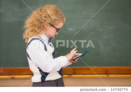 Pupil using calculator 14748774