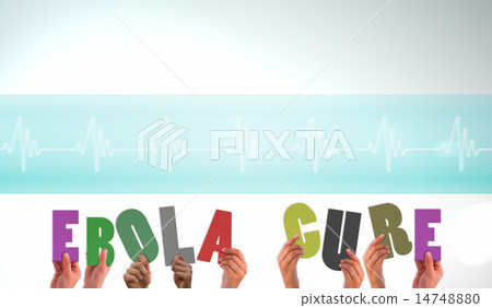 Composite image of hands holding up ebola cure Composite image of hands holding up ebola cure 14748880