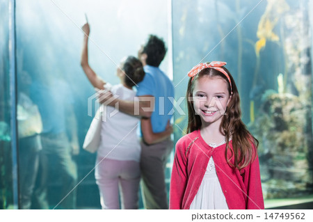 Little girl smiling at camera Little girl smiling at camera 14749562