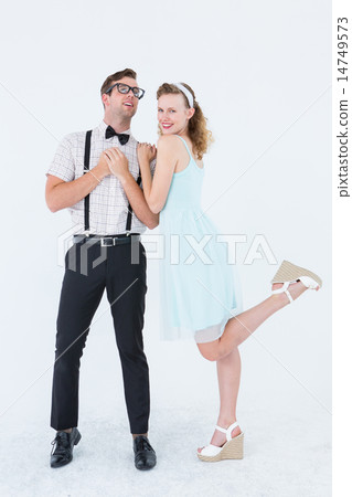 Hipster couple having fun together Hipster couple having fun together 14749573