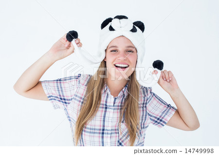 Geeky hipster smiling at camera Geeky hipster smiling at camera 14749998
