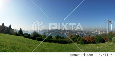 Second Bosphorus Bridge and the Bosphorus 14751126