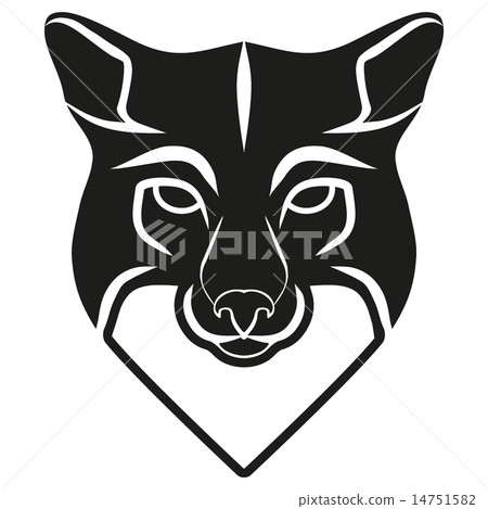 Symbol head of the old fox 14751582