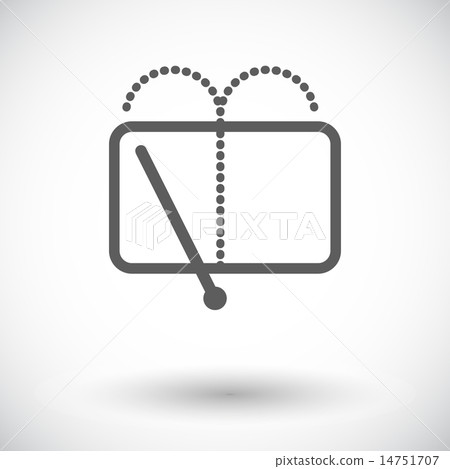 Car flat icon wiper. 14751707