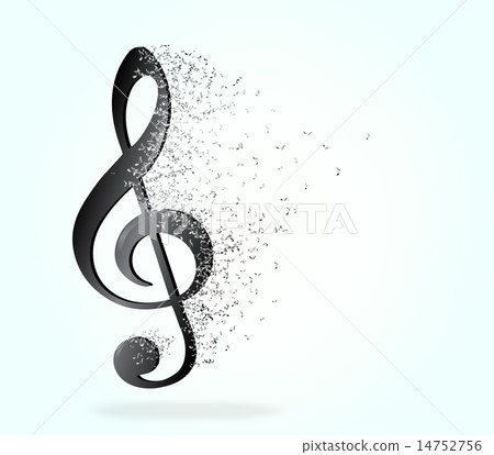 Treble clef  14752756