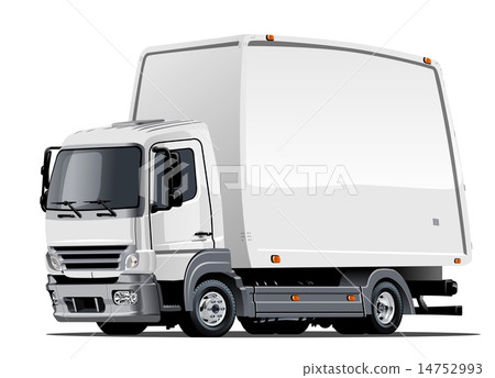 Cartoon delivery or cargo truck 14752993