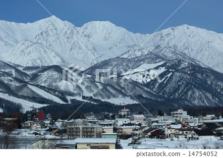 Hakuba village in winter Hakuba village in winter 14754052