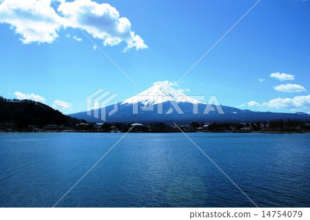 Mt. Fuji in early spring 14754079