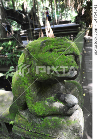 Closeup of traditional Balinese God statue 14754341