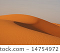 The beautiful curves of the Sahara Desert sand dunes (minimalist background material/texture) 14754972