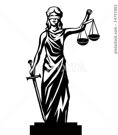 Femida vector illustration. 14755802