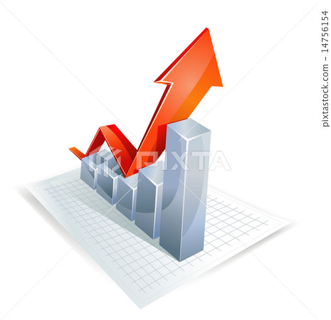 Red growth arrow - Stock Illustration [14756154] - PIXTA