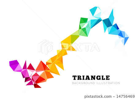 Vector abstract triangle background - Stock Illustration [14756469] - PIXTA