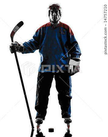 hockey man player silhouette 14757210