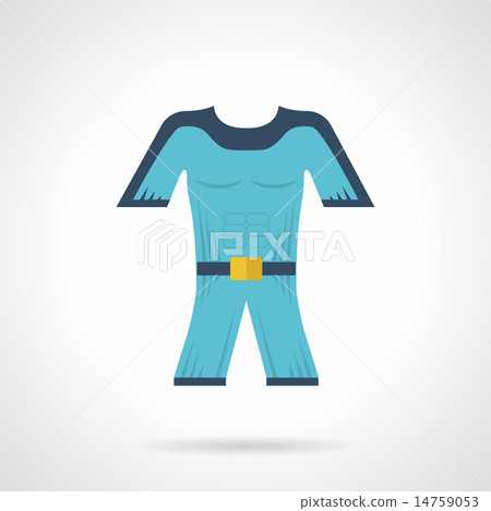 Flat color vector icon for diving wetsuit Flat color vector icon for diving wetsuit 14759053