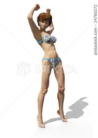 身體泳衣女性收緊和收緊 14760272