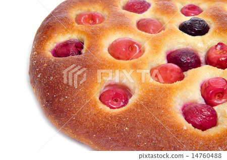 coca amb cireres, typical cake of Catalonia, Spain, with cherrie 14760488