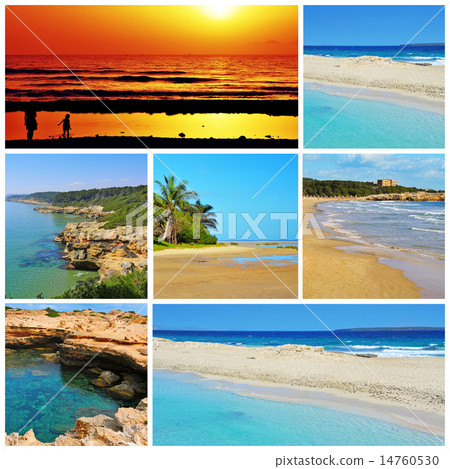 spanish beaches collage 14760530
