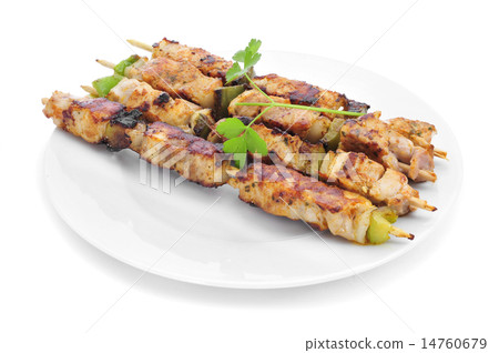 chicken and vegetables skewers chicken and vegetables skewers 14760679