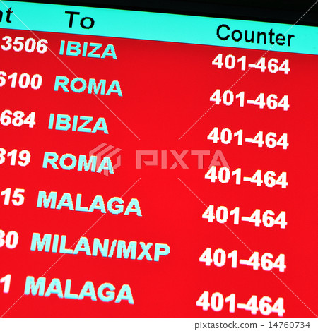 arrival and departure board 14760734