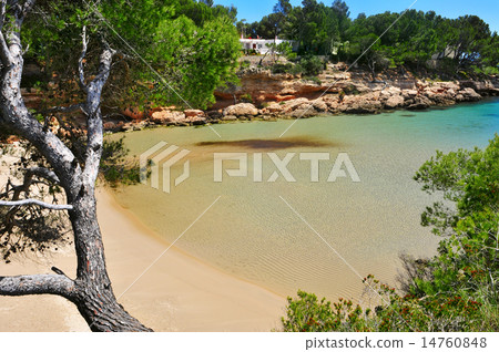 Cala Calafato beach in Ametlla de Mar, Spain Cala Calafato beach in Ametlla de Mar, Spain 14760848