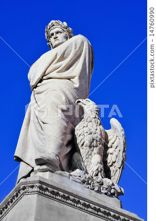 nineteenth century sculpture of Dante Alighieri in Florence, Ita nineteenth century sculpture of Dante Alighieri in Florence, Ita 14760990