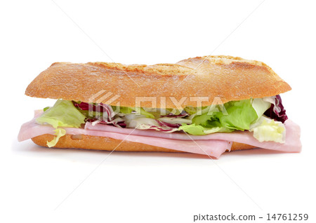 sandwich with ham and vegetables sandwich with ham and vegetables 14761259