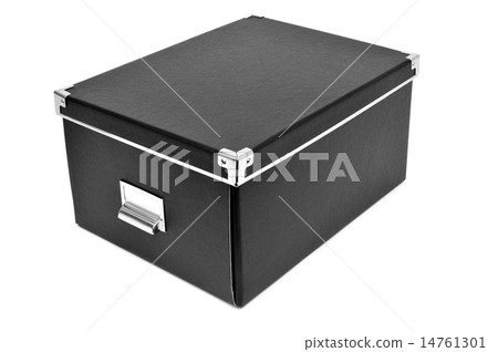 black cardboard storage box 14761301