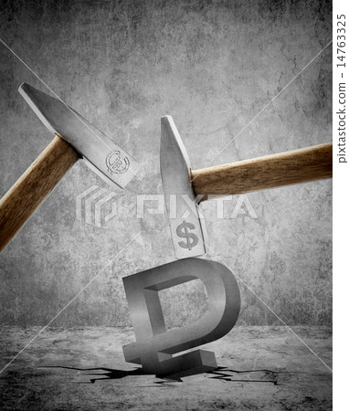 The symbolic of the sanction Russia by USA and Eur 14763325