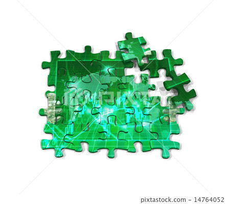 Stock investment stock price chart jigsaw puzzle 14764052