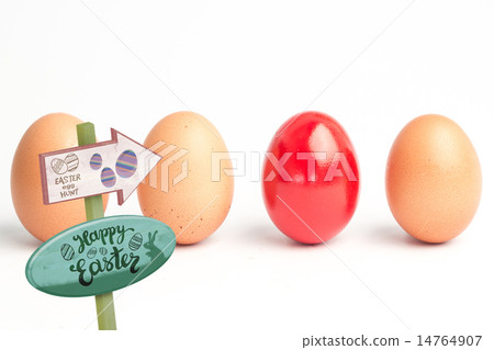 Composite image of easter egg hunt sign 14764907