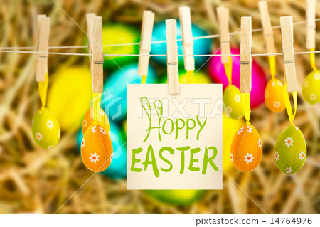 Composite image of happy easter graphic 14764976