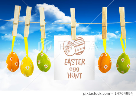 Composite image of easter egg hunt graphic 14764994