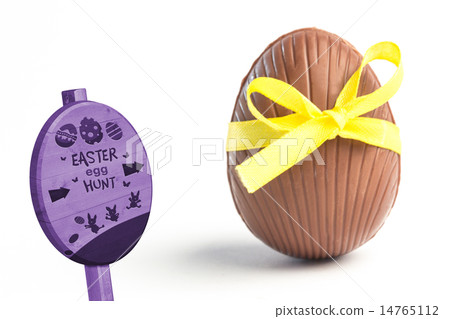 Composite image of easter egg hunt sign Composite image of easter egg hunt sign 14765112