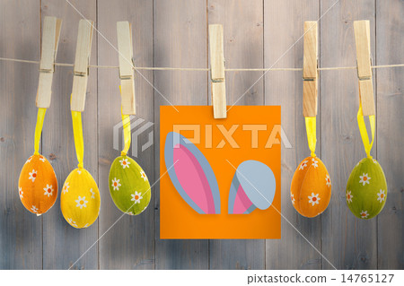 Composite image of easter bunny ears Composite image of easter bunny ears 14765127