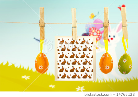 Composite image of easter bunnys Composite image of easter bunnys 14765128