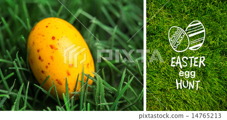Composite image of easter egg hunt graphic Composite image of easter egg hunt graphic 14765213
