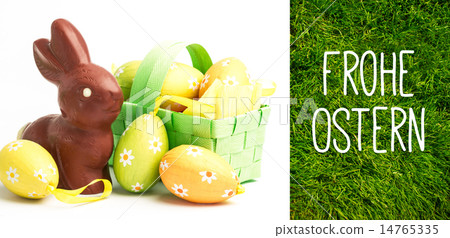 Composite image of frohe ostern 14765335