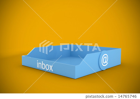 Composite image of blue inbox 14765746